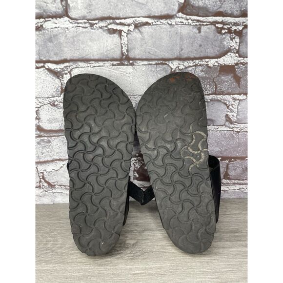 Birkenstock Gizeh Black Leather Thong Cork Strap Sandals Women Sz 37EU/6.5M US - Picture 16 of 16